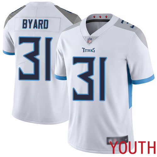Tennessee Titans Limited White Youth Kevin Byard Road Jersey NFL Football #31 Vapor Untouchable